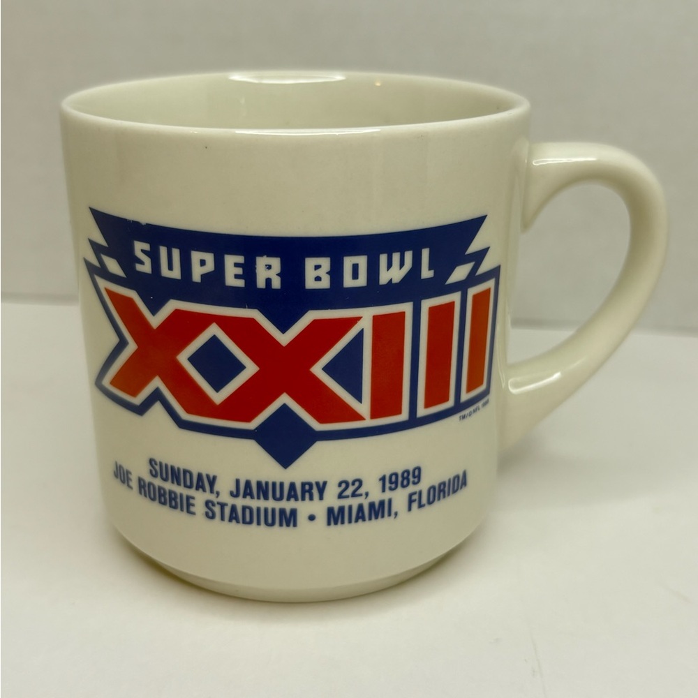 Vintage Super Bowl XXIII 1989 Commemorative   Mug